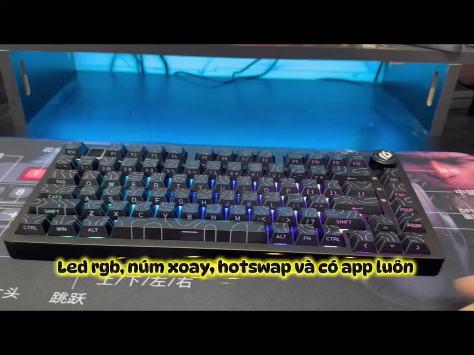 Bàn phím cơ - Nhôm - LEOBOG HI75C PRO - 3 mode kết nối - Keycap PBT -RGB - APP Marco - Núm vặn | BigBuy360 - bigbuy360.vn