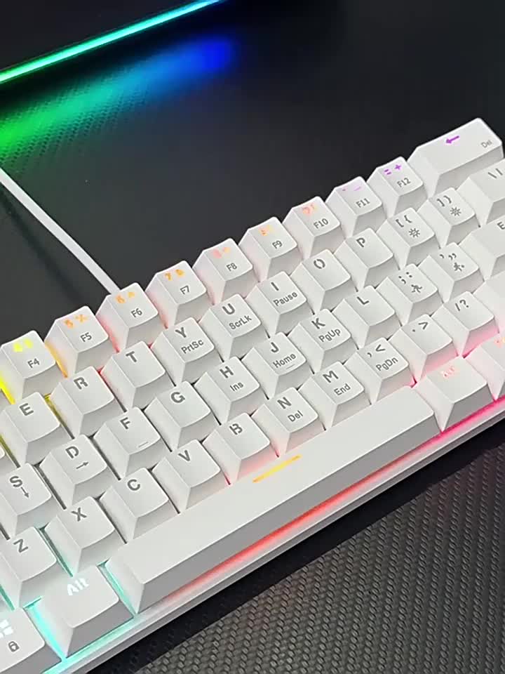 Bàn Phím Cơ G61 1 Mode Có Dây Type-C, 61 Phím Red Switch, Bàn Phím Gaming LED RGB, Gõ Êm, Nhỏ Gọn | BigBuy360 - bigbuy360.vn