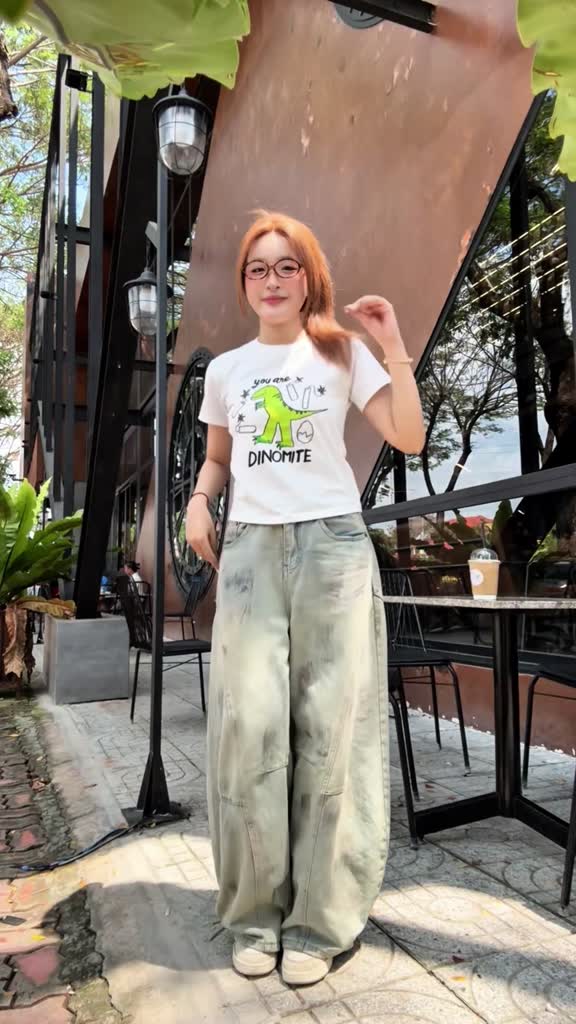 Áo Baby Tee “Dinomite” Amorex Bộ Sưu Tập Dino Liberty Thun Lạnh Co Giãn 4 Chiều | BigBuy360 - bigbuy360.vn