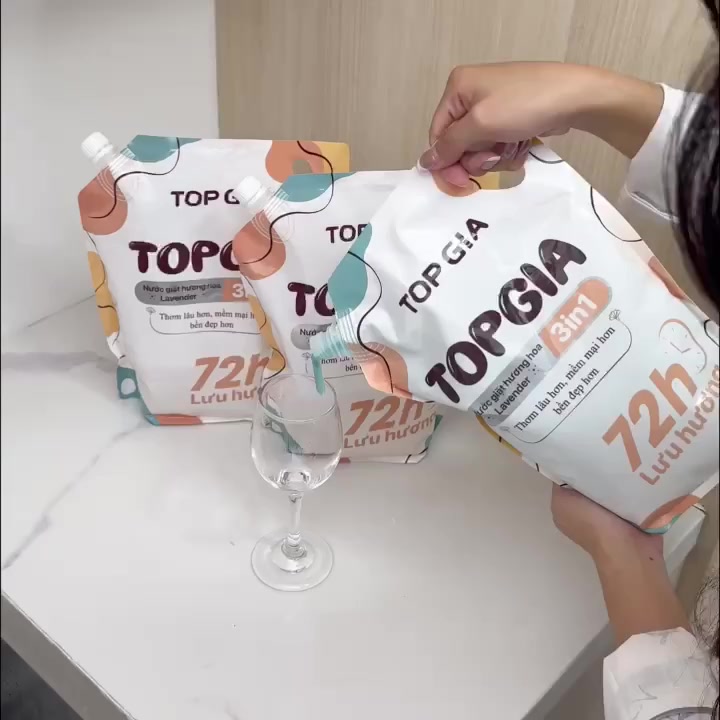 [COMBO 10L] Nước Giặt Xả TopGia 3in1 Hương Huyền Diệu Túi 2L, An Toàn Dịu Nhẹ, Lưu Hương Bền Lâu 72H | BigBuy360 - bigbuy360.vn