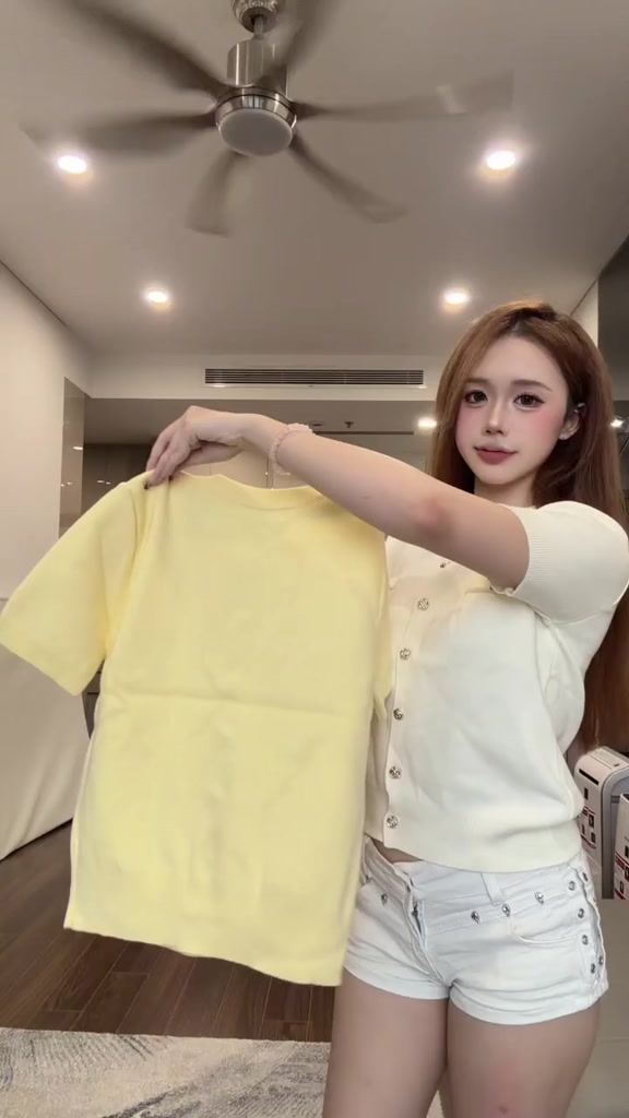 (BST hè HTIQUE) Ao len dệt kim siêu sang chảnh, Áo len cao cấp hồng pastel HT25 | BigBuy360 - bigbuy360.vn