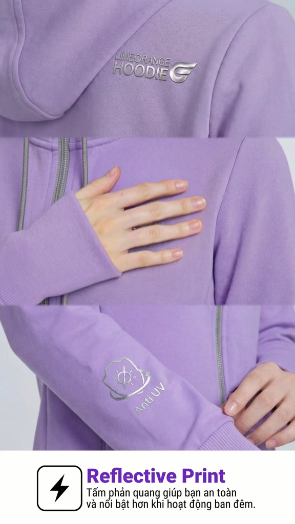 [2026] Áo Khoác Nữ Cotton Chống Nắng Chống UV Nữ LIME ORANGE Hoodie Wings OO26027101 | BigBuy360 - bigbuy360.vn