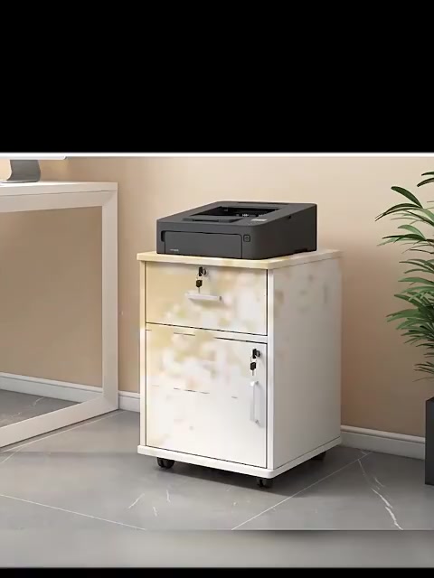 MEKONG Tủ Hồ Sơ Văn Phòng Bằng Gỗ 3 Ngăn Kéo Có Khóa Bánh Xe Di Chuyển Tiện Lợi | BigBuy360 - bigbuy360.vn