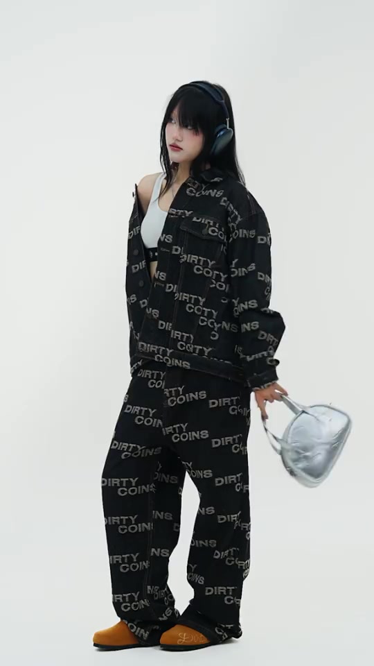 Áo Khoác DirtyCoins Frayed Logos Denim Jacket | BigBuy360 - bigbuy360.vn