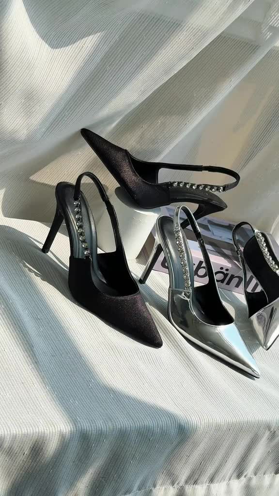 AL210 - Giày cao gót nữ Alex & Sara mila slingback quai hậu đính đá sang trọng, đẳng cấp dự tiệc | BigBuy360 - bigbuy360.vn