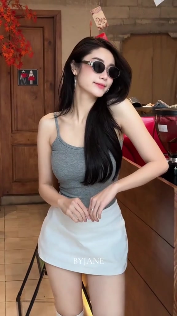 ( 39kg-62kg KÈM MÚT) Áo Hai Dây Bản Nhỏ Phong Cách Cá Tính Co Dãn 4 Chiều BYJANE-525 | BigBuy360 - bigbuy360.vn