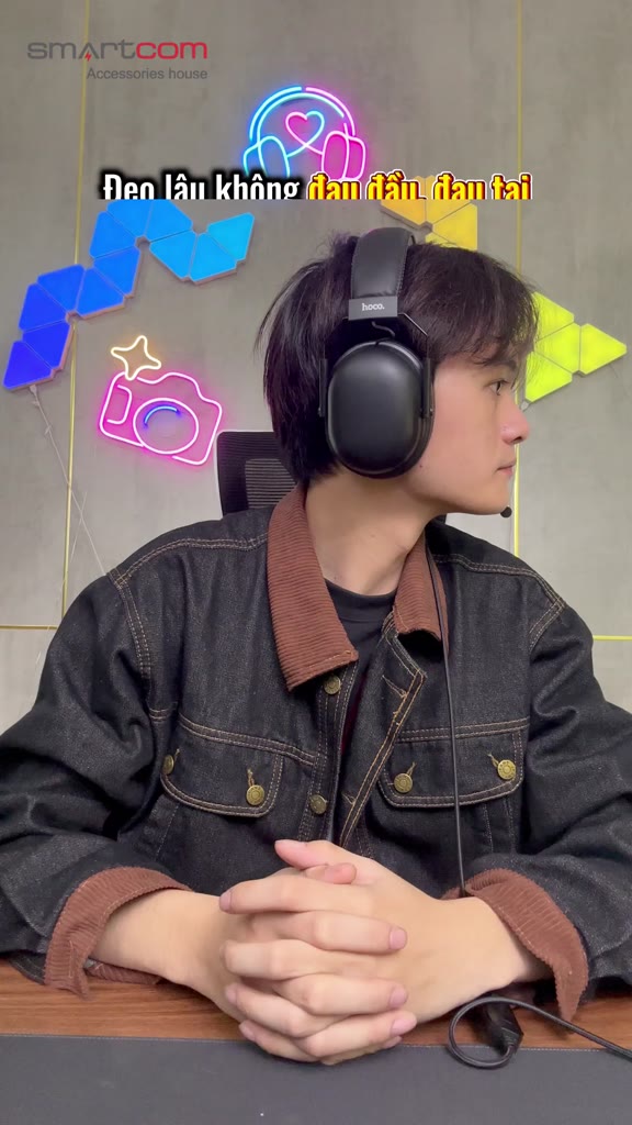Tai nghe chơi Game chuyên nghiệp có mic đàm thoaị thế hệ mới Hoco W113 chính hãng, tai nghe bass mạnh | BigBuy360 - bigbuy360.vn