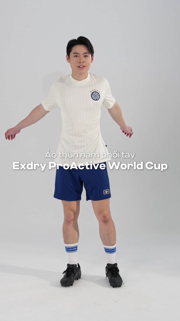 [TẶNG QUẦN SHORT]Áo thun cổ tròn Jacquard Exdry ProActive World Cup, áo đa năng thể thao Bóng đá, mặc hàng ngày COOLMATE | BigBuy360 - bigbuy360.vn