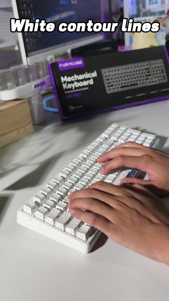 Bàn Phím Cơ Bluetooth 2.4G FURYCUBE K99PRO Gasket RGB, 5 Pin Hotswap, PBT Keycap, Văn Phòng & Gaming | BigBuy360 - bigbuy360.vn