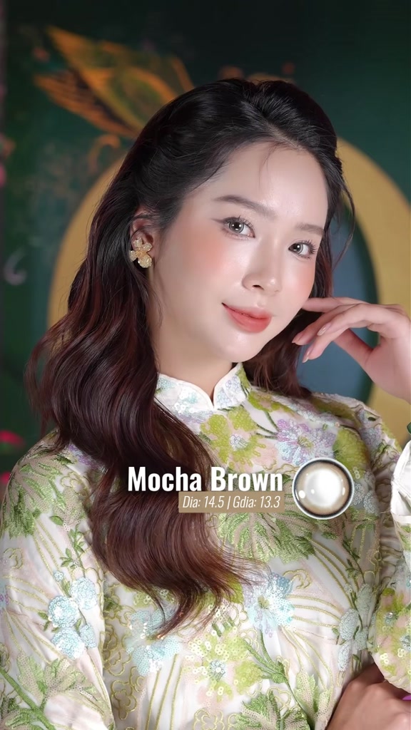 01 Chiếc Kính áp tròng VIVIMOON lens khóa ẩm 1 ngày màu nâu Mocha Brown (Giá 1 bên mắt, x2 để đặt 1 đôi) | BigBuy360 - bigbuy360.vn