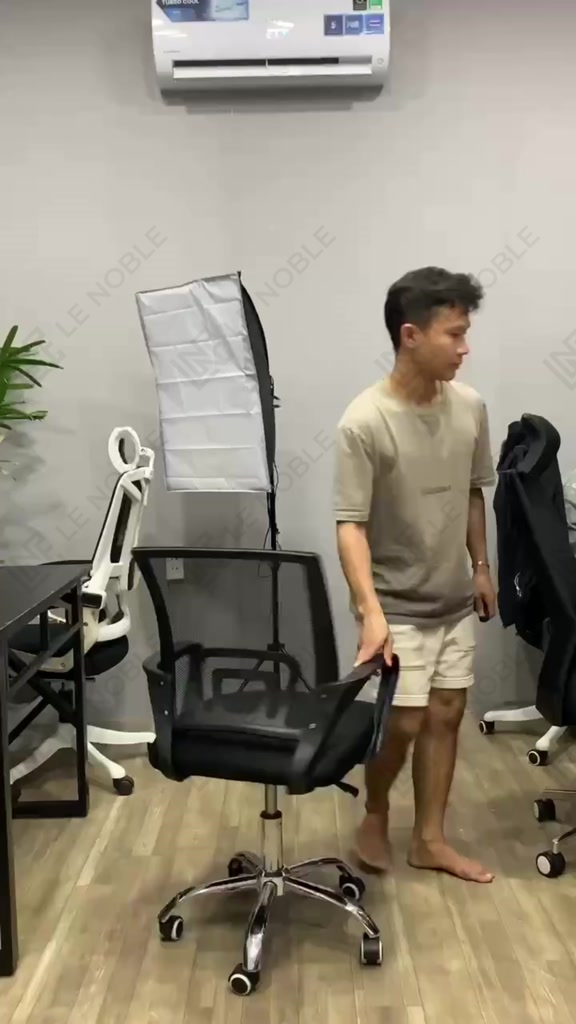 LE Ghế văn phòng Hiện đại Ghế công thái học xoay Chống mỏi lưng Bảo vệ cột sống Lưng lưới thoáng khí | BigBuy360 - bigbuy360.vn