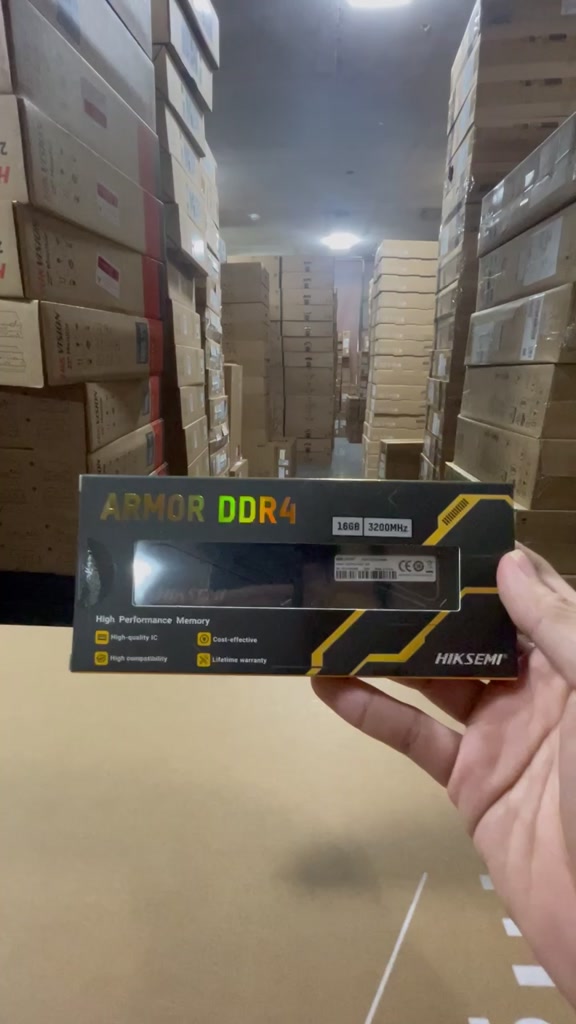 RAM HIKSEMI 16GB/3200, 8GB/3200 MÀU ĐEN UDIMM ARMOR DDR4 (HSC416U32D2 / HSC408U32D2) (có tản) | BigBuy360 - bigbuy360.vn