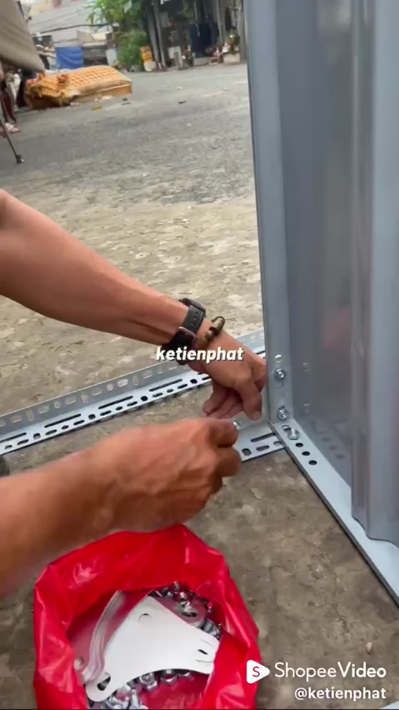 {Hàng dày} Kệ sắt Tiến Phát kệ v lỗ dài 1m2 x rộng 0.3m x cao 2m 1m8 1m5 kèm ốc bát sơn tĩnh điện | BigBuy360 - bigbuy360.vn