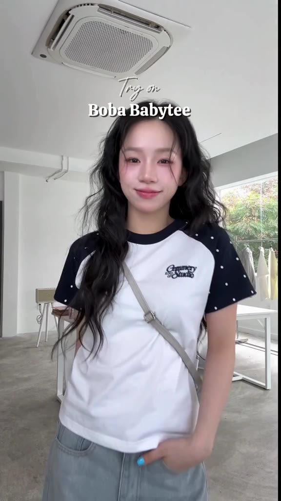 Áo Baby Tee CEMMERY Local Brand Chính Hãng Boba Baby Tee Vải Cotton 2 Chiều In Chấm Bi 4 Màu | BigBuy360 - bigbuy360.vn