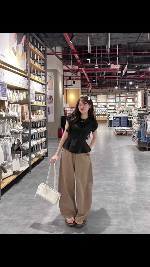 Áo Kiểu Cổ Sen Phối Dây Nơ Tay Bo A914 Su Chang Thời Trang Nữ | BigBuy360 - bigbuy360.vn