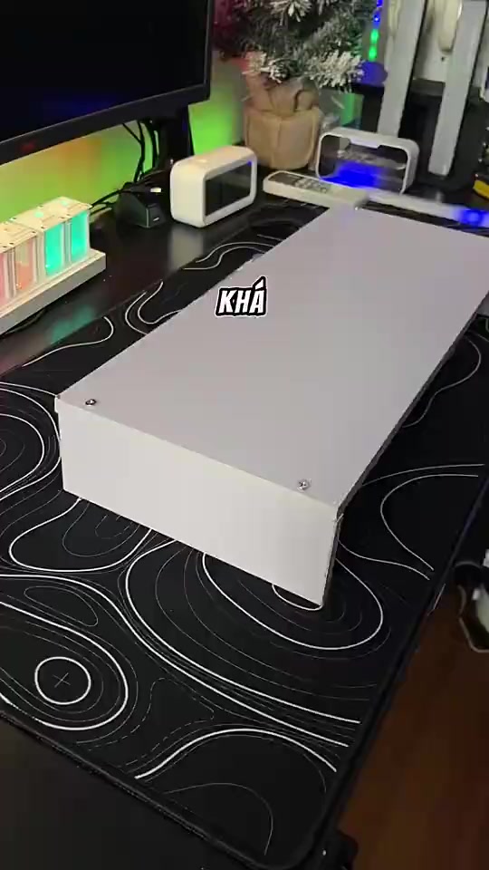 Kệ ngang để màn hình vi tính , decor trang trí bàn làm việc , gỗ mdf dày 17mm phủ melamin | BigBuy360 - bigbuy360.vn