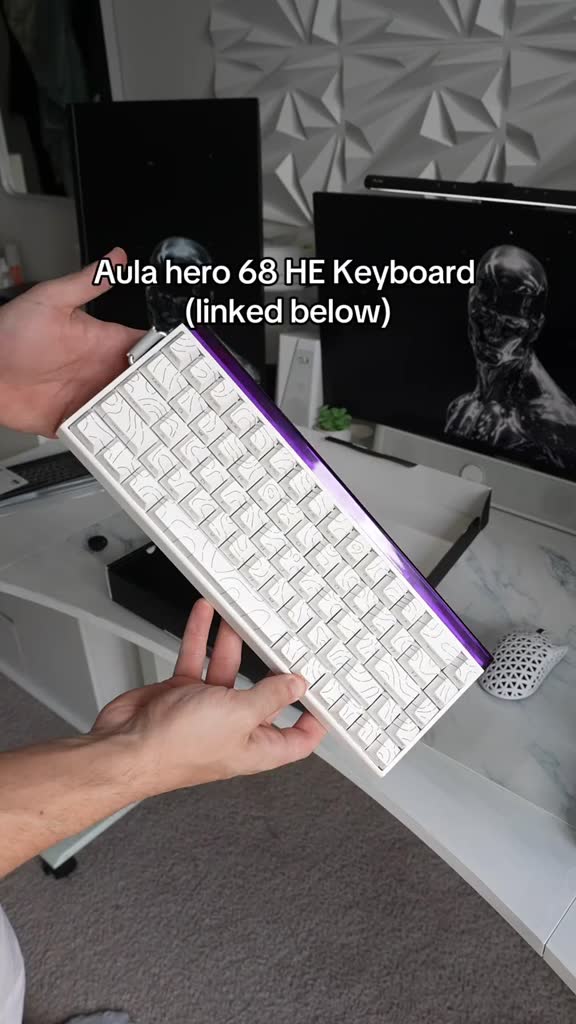 Bảo hành 2 năm Bàn phím cơ Rapid Trigger Aula Hero68 / Hero 68 - Plate Fr4 - LED RGB - 8K HZ | BigBuy360 - bigbuy360.vn