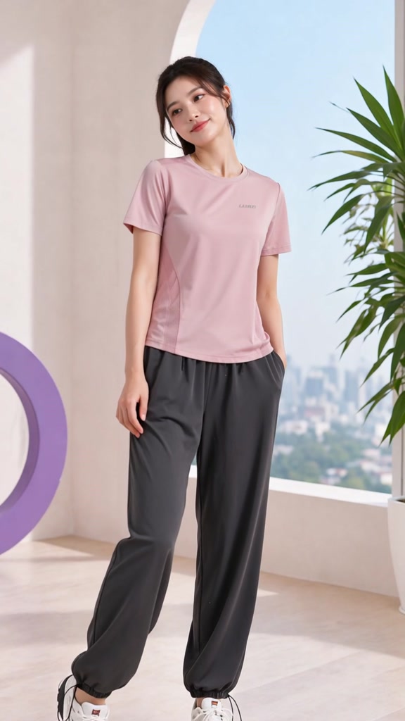 Video S108-11N — Set Đồ Tập Nữ Form Rộng