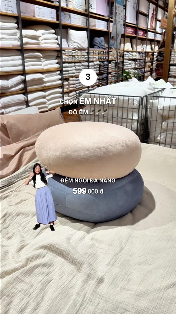 [26SS] MUJI Đệm Ngồi Đa Năng Làm Mát (Vỏ dính liền) | BigBuy360 - bigbuy360.vn