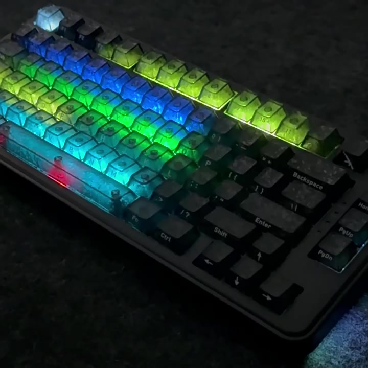 keycap Carbon đen có đèn nền, bố cục 132 phím, đầy đủ bộ, công tắc từ PBT có đèn nền | BigBuy360 - bigbuy360.vn