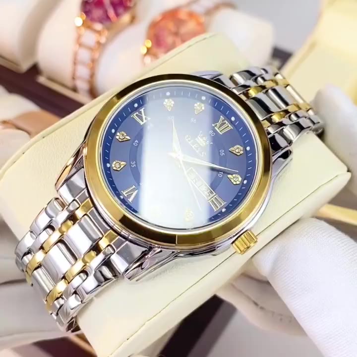 Đồng Hồ Nam Chính Hãng HD 5513 Dây Thép Không Gỉ Chống Thấm Nước Mặt Lịch Thời Trang | BigBuy360 - bigbuy360.vn