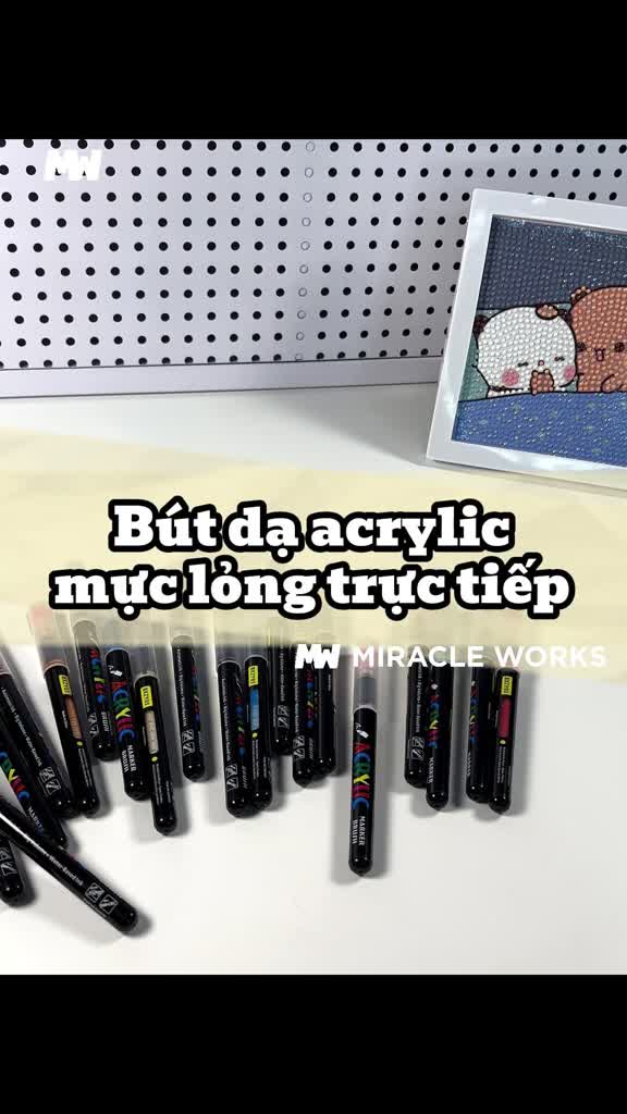 MW Bộ bút dạ lỏng,Acrylic Marker,đầu cọ mềm 48/60/80/120/168 màu - Trang trí đa chất liệu,Dụng cụ học tập văn phòng phẩm | BigBuy360 - bigbuy360.vn