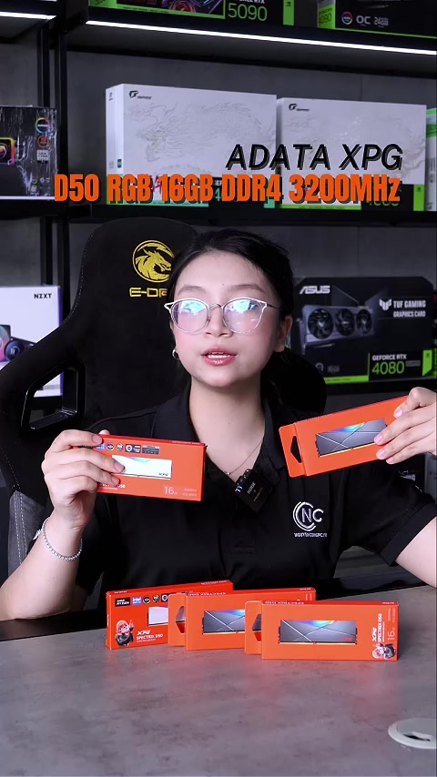 Ram Adata XPG D50 RGB Trắng / Xám 16GB (1x16) DDR4 3200Mhz - Hàng chính hãng Bảo hành 60 tháng | BigBuy360 - bigbuy360.vn