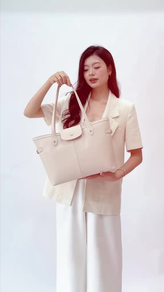Túi công sở nữ da LIMI (3 màu) đeo vai thanh lịch đựng vừa lap 15.6 inch đi dạy TAMMY | BigBuy360 - bigbuy360.vn