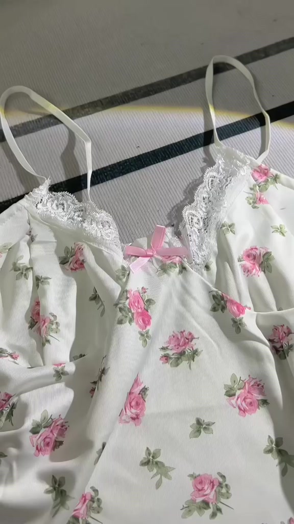 Váy Ngủ Body Họa Tiết Dễ Thương - Đầm Ngủ 2 Dây Mặc Nhà Chất Thun Co Giãn Phối Ren Nhiều Kiểu | BigBuy360 - bigbuy360.vn