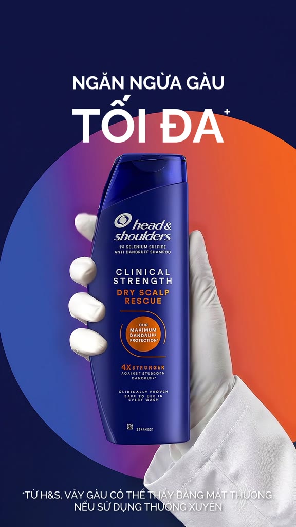 [MỚI] Dầu Gội HEAD & SHOULDERS Clinical Strength 4X Sức Mạnh Dành Cho Da Đầu Có Gàu Dai Dẳng/ Khô/ Ngứa/ Dầu Nhờn 400ML | BigBuy360 - bigbuy360.vn