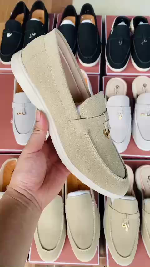 Giày Lười Nam Loro Piana, Giày Slipon Da Lộn cho nam các màu cực hot phong cách sang trọng, lịch lãm | BigBuy360 - bigbuy360.vn