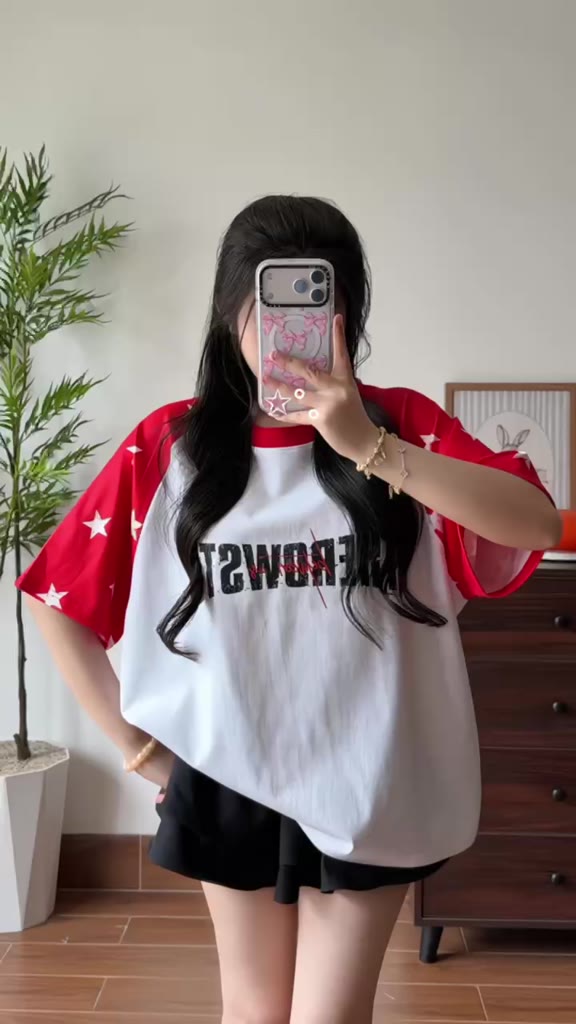 THEROW Áo Thun Boxy Raglan Tay Ngôi Sao Local Brand Tay Ngắn Cotton Phối Borip 250gsm Áo Phông Forrm Rộng Unisex Nam Nữ | BigBuy360 - bigbuy360.vn