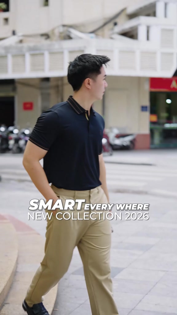 Áo polo nam SMART FLEX TORANO trơn bo kẻ, mềm mịn, giữ phom hoàn hảo HSTP903 | BigBuy360 - bigbuy360.vn