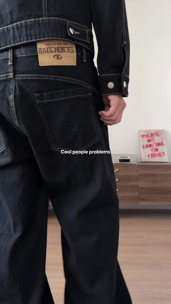 Bad Choices | Áo khoác jeans khóa gài TOGGLE wash màu form boxy | BigBuy360 - bigbuy360.vn