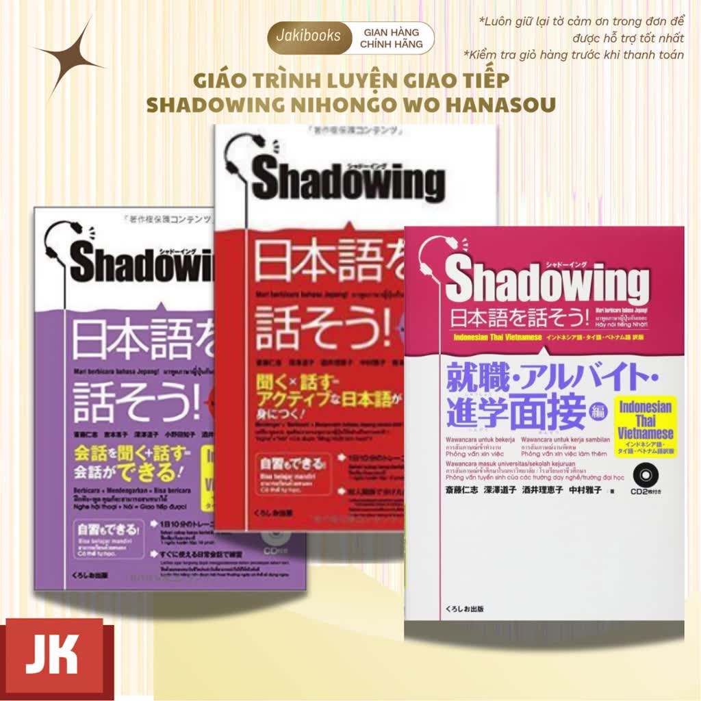 Sách Tiếng Nhật - Shadowing De Hanasou Nihongo - Luyện Phản Xạ Nghe Nói | BigBuy360 - bigbuy360.vn