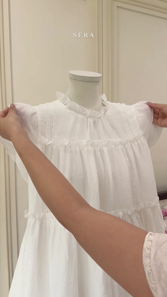 SERA - Áo babydoll cổ bèo tay hến Casye | BigBuy360 - bigbuy360.vn