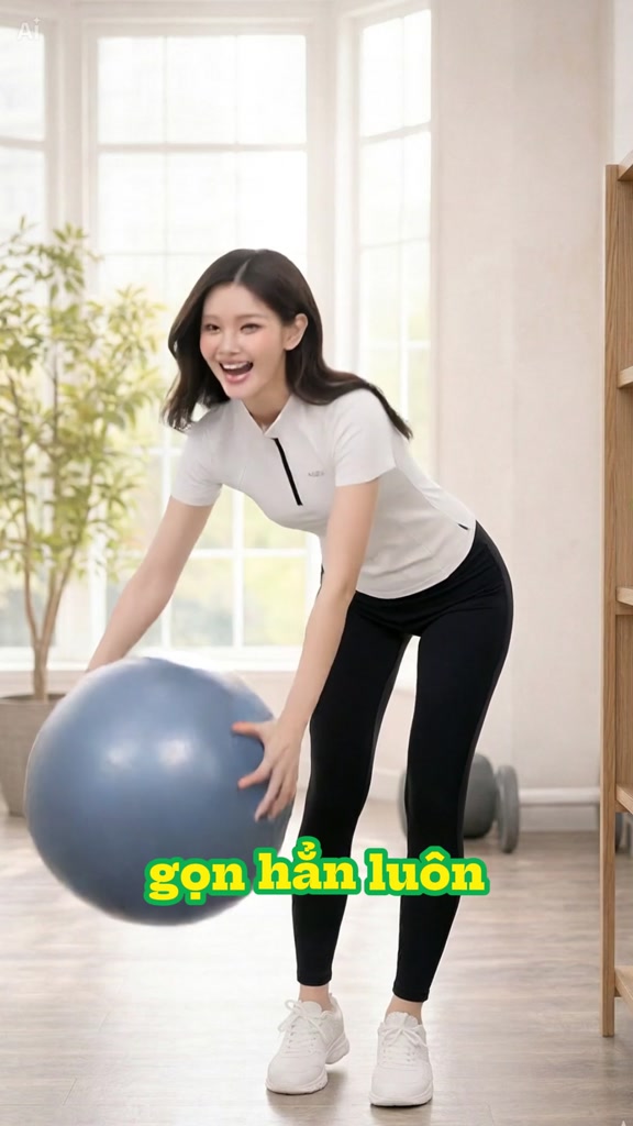 Video S11D-6N — Set đồ tập nữ áo khóa kéo & quần legging