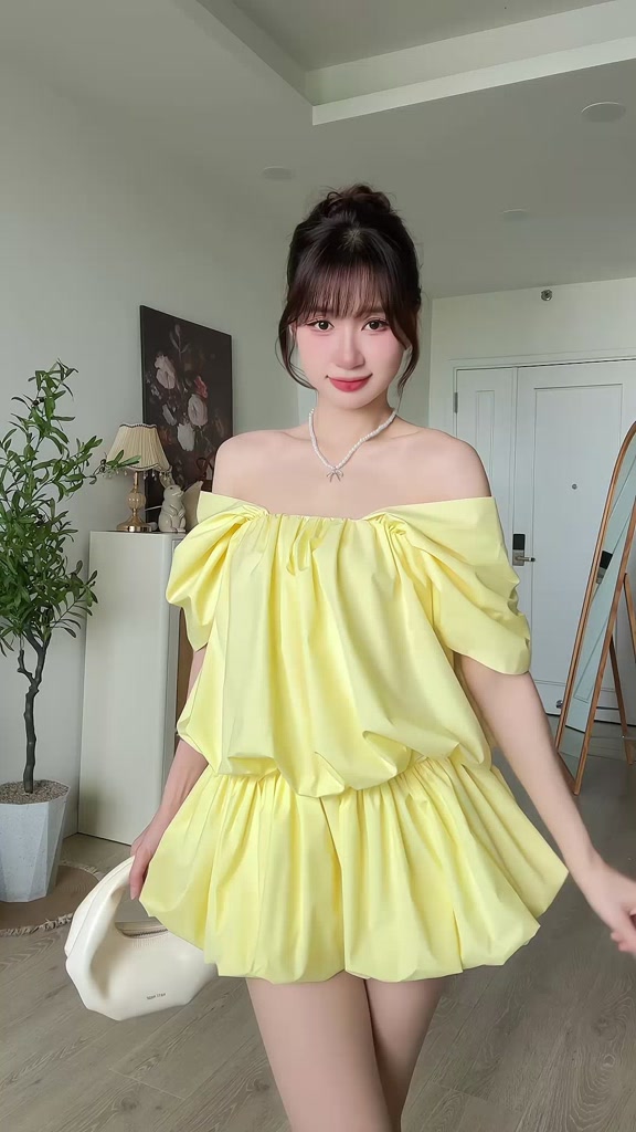 Đầm Nữ DRIWO Hai Dây Phối Belt Form Bí Cá Tính SECODEE | BigBuy360 - bigbuy360.vn