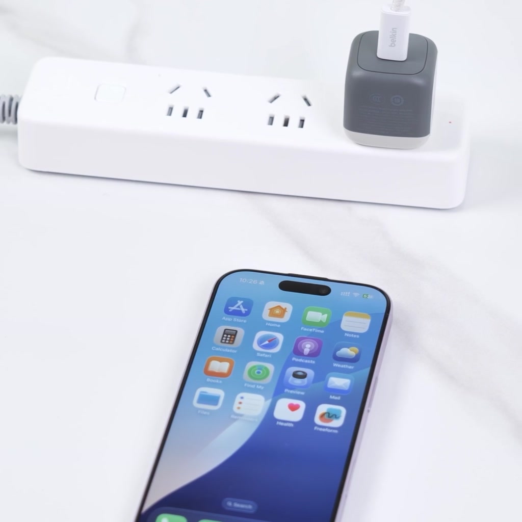 Củ sạc nhanh Belkin 45W USB-C PD 3.2 PPS nhỏ gọn 1 cổng cho iPhone 17 iPad MacBook Air BH chính hãng 2 năm | BigBuy360 - bigbuy360.vn
