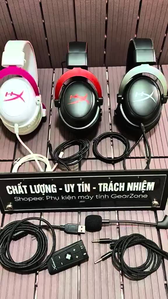 Tai nghe Gaming Hyperx Cloud 2 (cloud II) fullbox trắng hồng, đỏ, bạc chính hãng | BigBuy360 - bigbuy360.vn