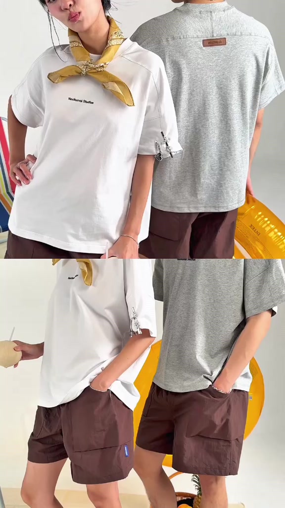Áo Thun Form Boxy NOCTURNAL Outliner Tee Prime Cotton 100% Nam Nữ Unisex Localbrand Logo Cao Thành Tag Da | BigBuy360 - bigbuy360.vn