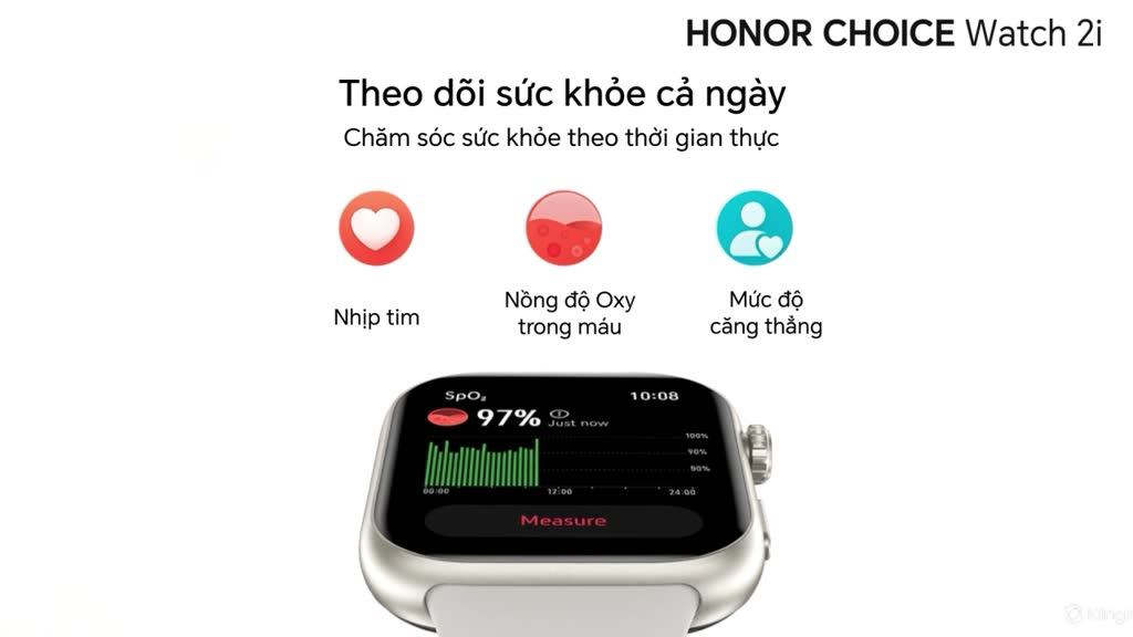 [HÀNG TĂNG KHÔNG BÁN] Đồng hồ thông minh Honor Choice Watch 2i| Màn hình  1.85 " AMOLED, Pin 14 ngày | BigBuy360 - bigbuy360.vn