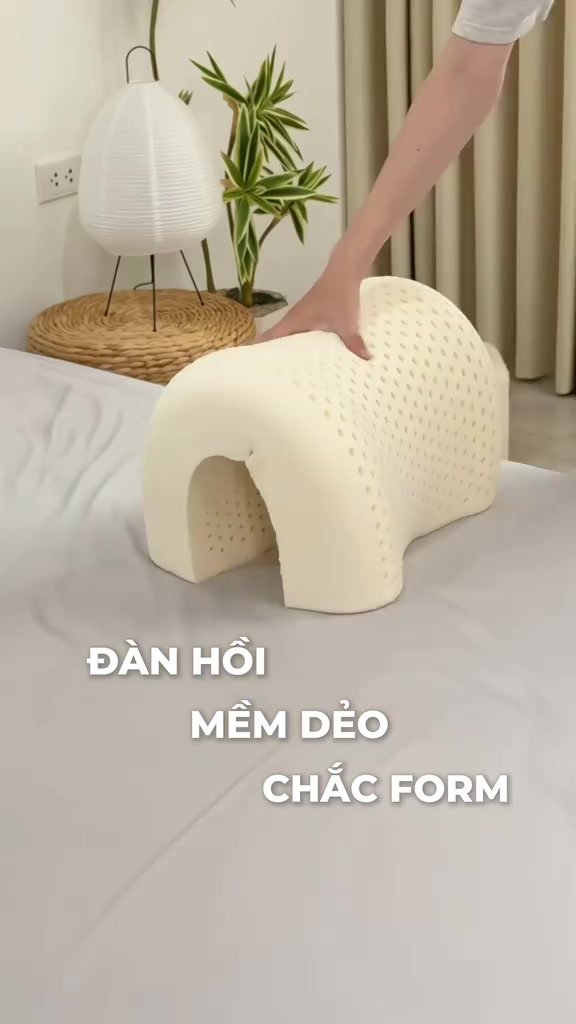 Gối cao su thiên nhiên, Gối công thái học Goodnight Tofu -Gối cao su tự nhiên, Gối thiết kế hiện đại | BigBuy360 - bigbuy360.vn