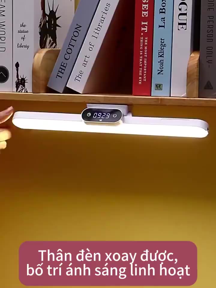 ONR Đèn Học LED Để Bàn Tích Điện Bảo Vệ Mắt ONR Đèn bàn học gắn tường 42cm chống cận 3 Màu Ánh Sáng Tăng Giảm Độ Sáng | BigBuy360 - bigbuy360.vn