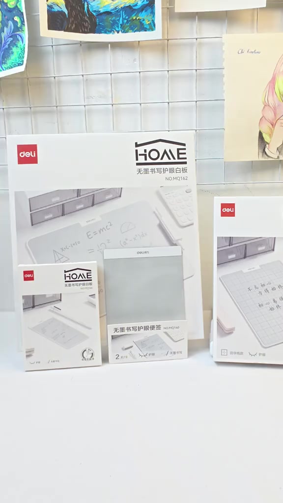 [🔥9/9 TẶNG 3 QUÀ] Bảng Viết Tự Xóa Không Mực Deli Có Từ Tính, Bảng Trơn, Ô Ly Kèm Bút Phù Hợp Viết Note, Học Tập | BigBuy360 - bigbuy360.vn