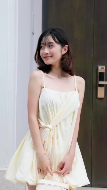 Salalu Váy Hai Dây Dáng Babydoll Thắt Nơ Siêu đáng yêu Mặc đi chơi, đi biển. | BigBuy360 - bigbuy360.vn