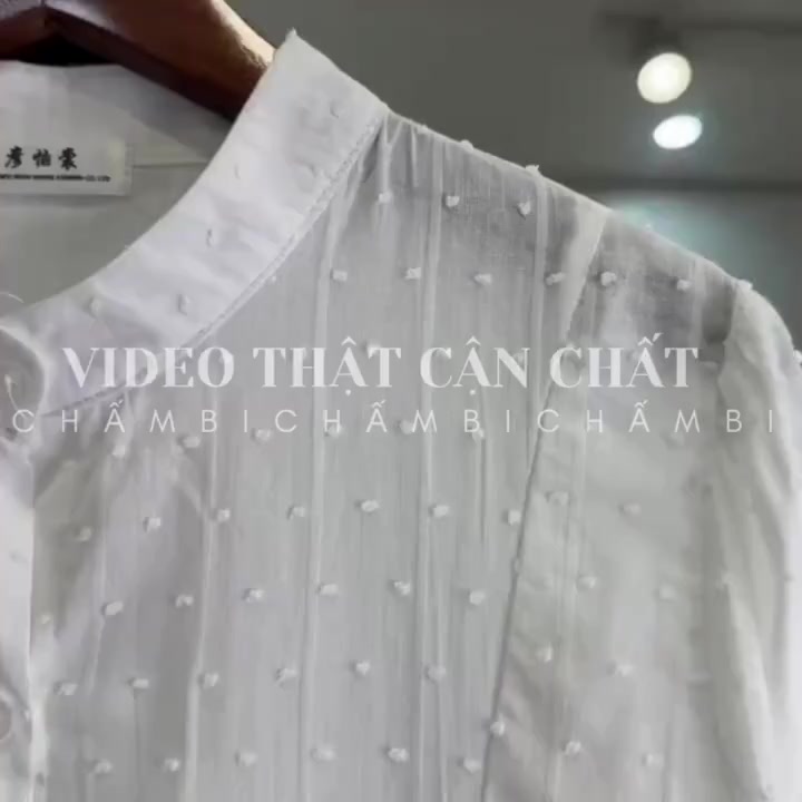 𝙏𝒉𝙖𝒐𝙫𝒊_𝑼𝙡𝒍𝙯𝒂𝙣𝒈// Áo sơ mi nữ A.830, Áo sơ mi cổ tròn tay dài bo nhẹ dáng babydoll phối cúc bọc vải thô boil Siêu HOTHIT | BigBuy360 - bigbuy360.vn