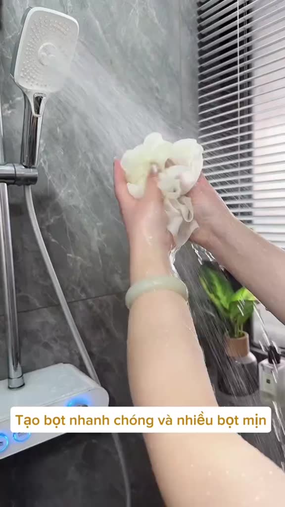 Bông Tắm Ren Hoa Mềm Mượt, Tạo Bọt Với Đế Lưới 2 Lớp, Đựng Được Sữa Tắm & Tẩy Da Chết | BigBuy360 - bigbuy360.vn