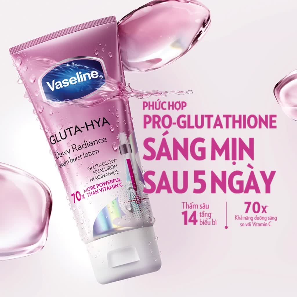 Serum Vaseline Gluta-Hya Dưỡng Da Sáng Mịn Sau 5 Ngày 300ML (bao bì tùy đợt nhập hàng) | BigBuy360 - bigbuy360.vn