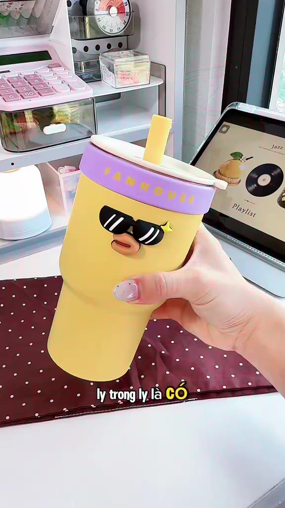 Ly giữ nhiệt Wings 620ml lõi Thủy Tinh, Fan House ly giữ nhiệt 12h khắc tên tặng túi vải canvas | BigBuy360 - bigbuy360.vn